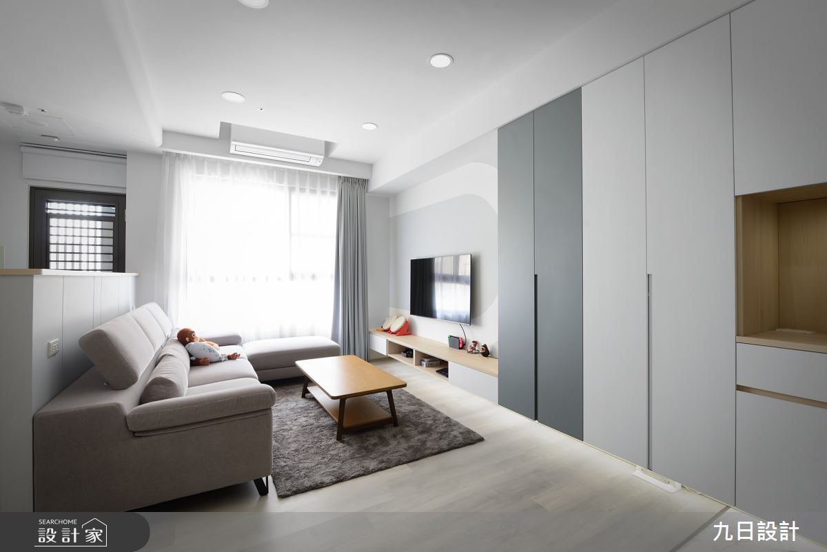 15坪新成屋(5年以下)＿北歐風客廳案例圖片＿九日室內裝修設計＿九日_55之7