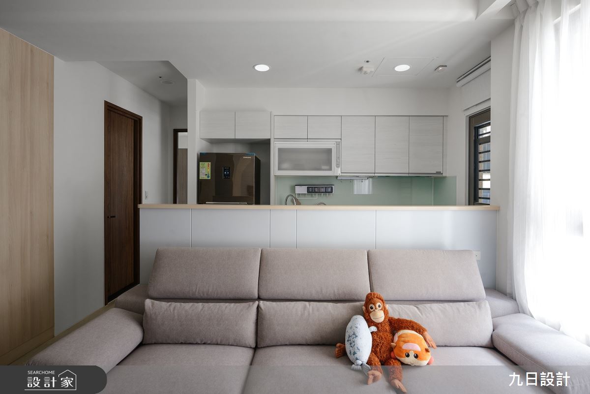 15坪新成屋(5年以下)＿北歐風客廳案例圖片＿九日室內裝修設計＿九日_55之15