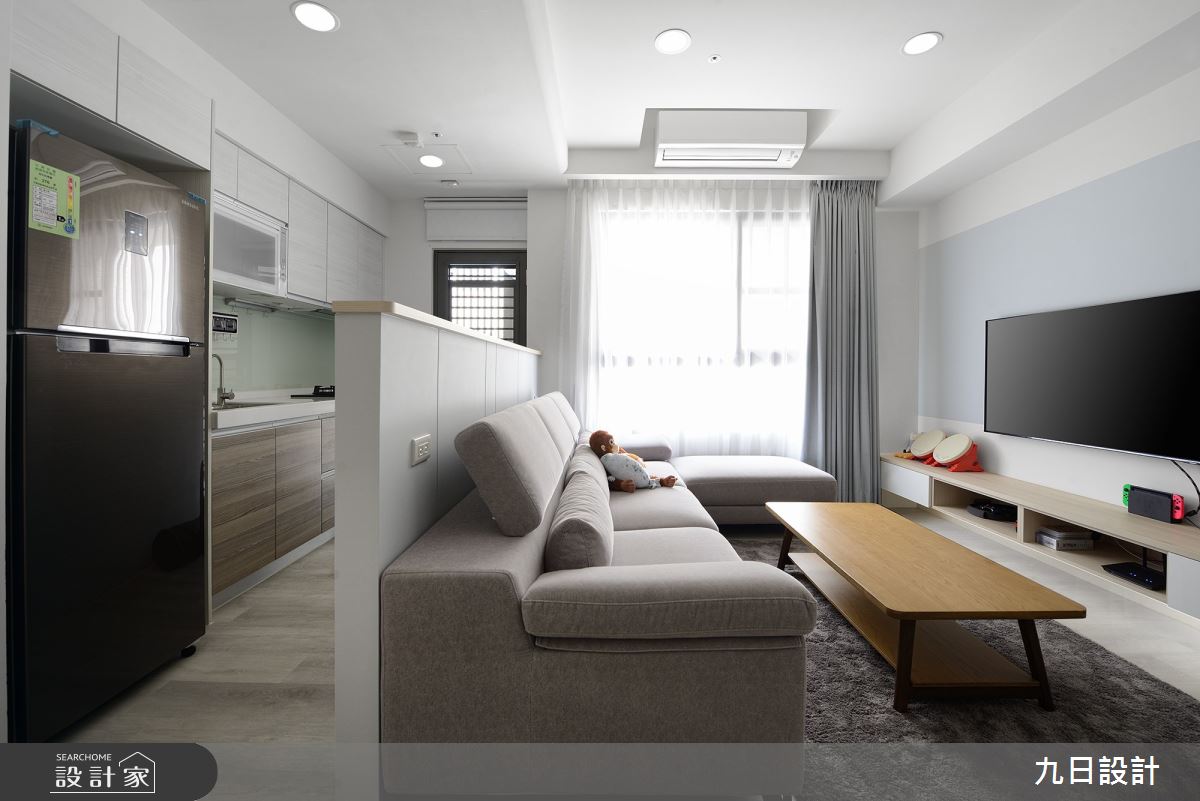 15坪新成屋(5年以下)＿北歐風客廳廚房案例圖片＿九日室內裝修設計＿九日_55之9