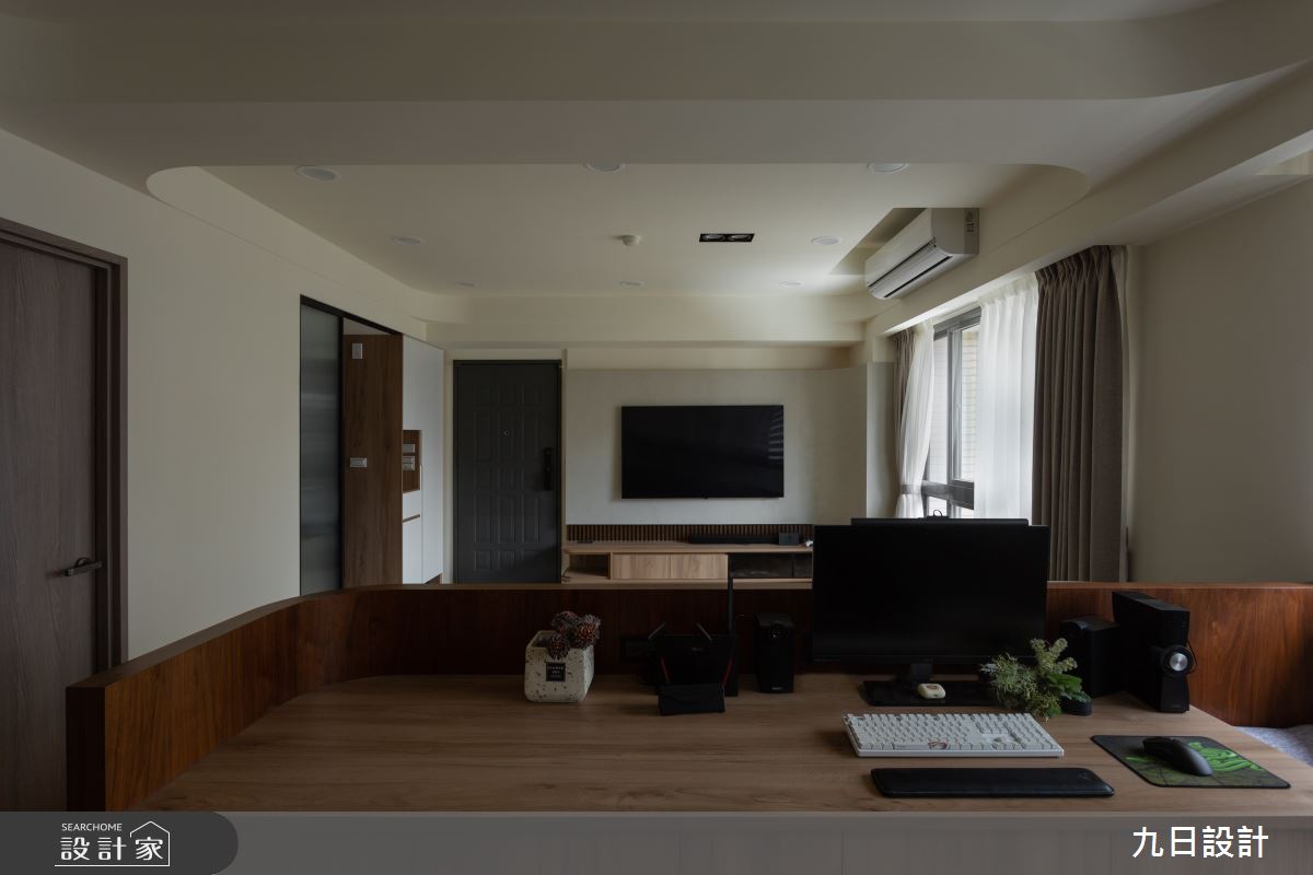 25坪中古屋(5~15年)＿混搭風客廳書房案例圖片＿九日室內裝修設計＿九日_58之4