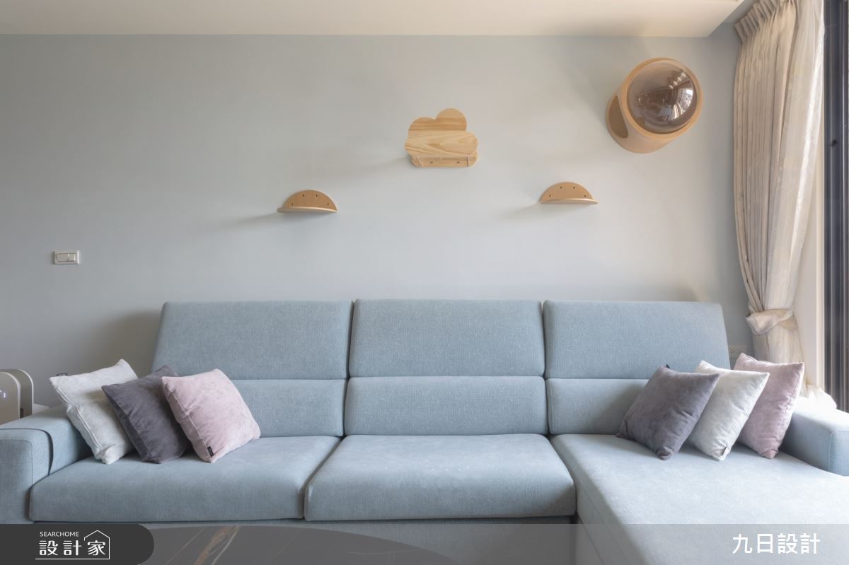 32坪新成屋(5年以下)＿現代風客廳寵物案例圖片＿九日室內裝修設計＿九日_59之5