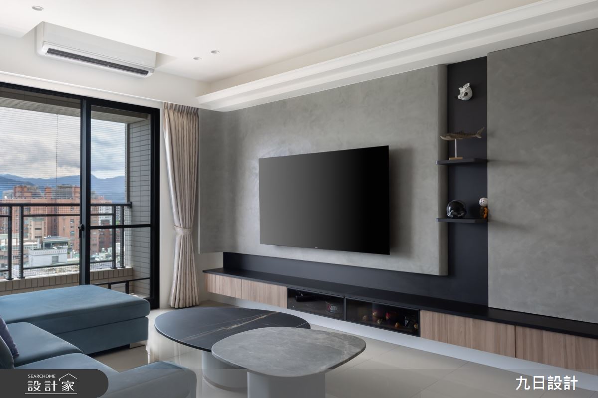 32坪新成屋(5年以下)＿現代風客廳案例圖片＿九日室內裝修設計＿九日_59之7