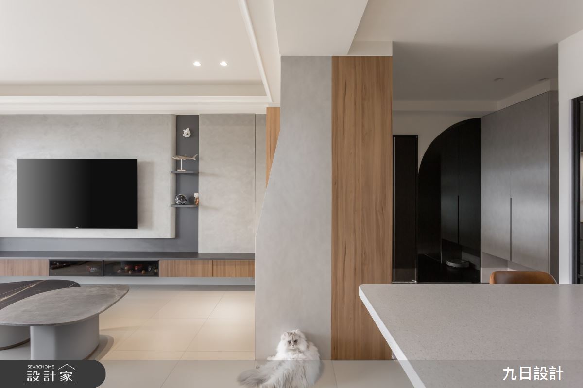 32坪新成屋(5年以下)＿現代風客廳案例圖片＿九日室內裝修設計＿九日_59之9
