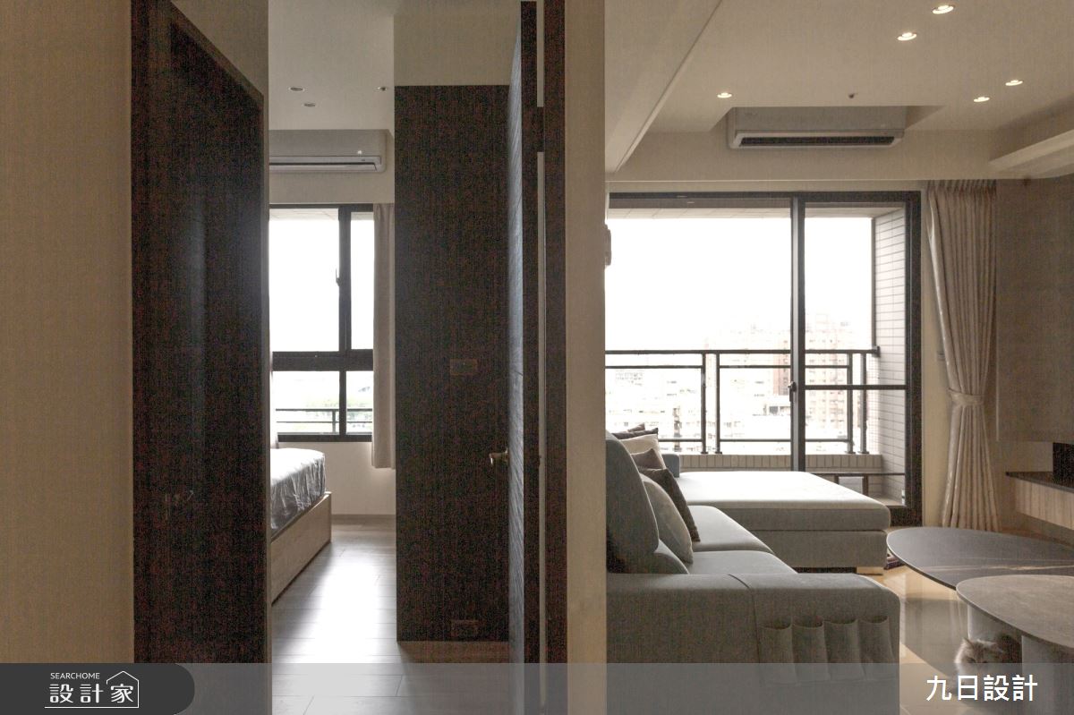 32坪新成屋(5年以下)＿現代風客廳臥室案例圖片＿九日室內裝修設計＿九日_59之10