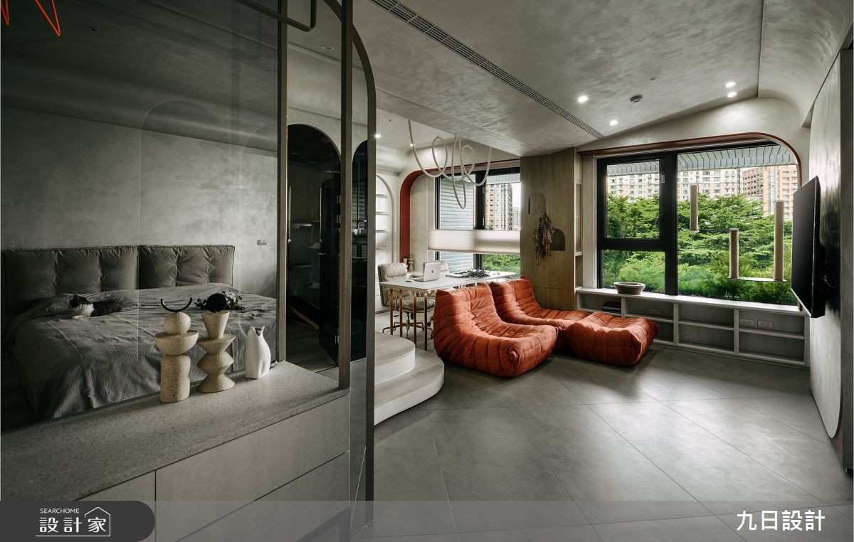 15坪新成屋(5年以下)＿現代風玄關客廳案例圖片＿九日室內裝修設計＿九日_60之3