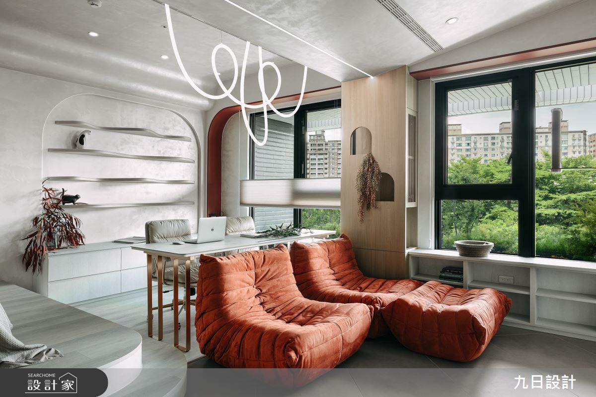 15坪新成屋(5年以下)＿現代風客廳書房案例圖片＿九日室內裝修設計＿九日_60之12