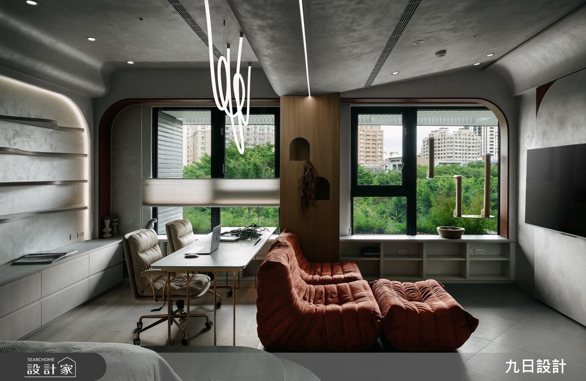 15坪新成屋(5年以下)＿現代風客廳書房寵物案例圖片＿九日室內裝修設計＿九日_60之11