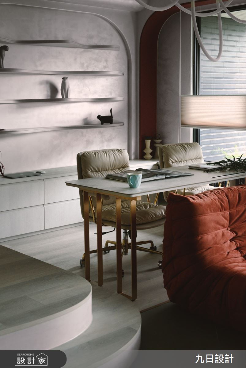 15坪新成屋(5年以下)＿現代風書房案例圖片＿九日室內裝修設計＿九日_60之17