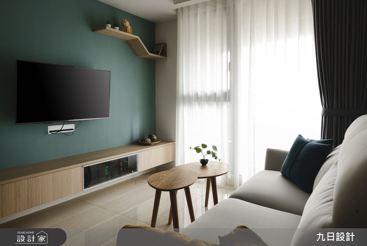 16坪新成屋(5年以下)＿北歐風客廳案例圖片＿九日室內裝修設計＿九日_61之22