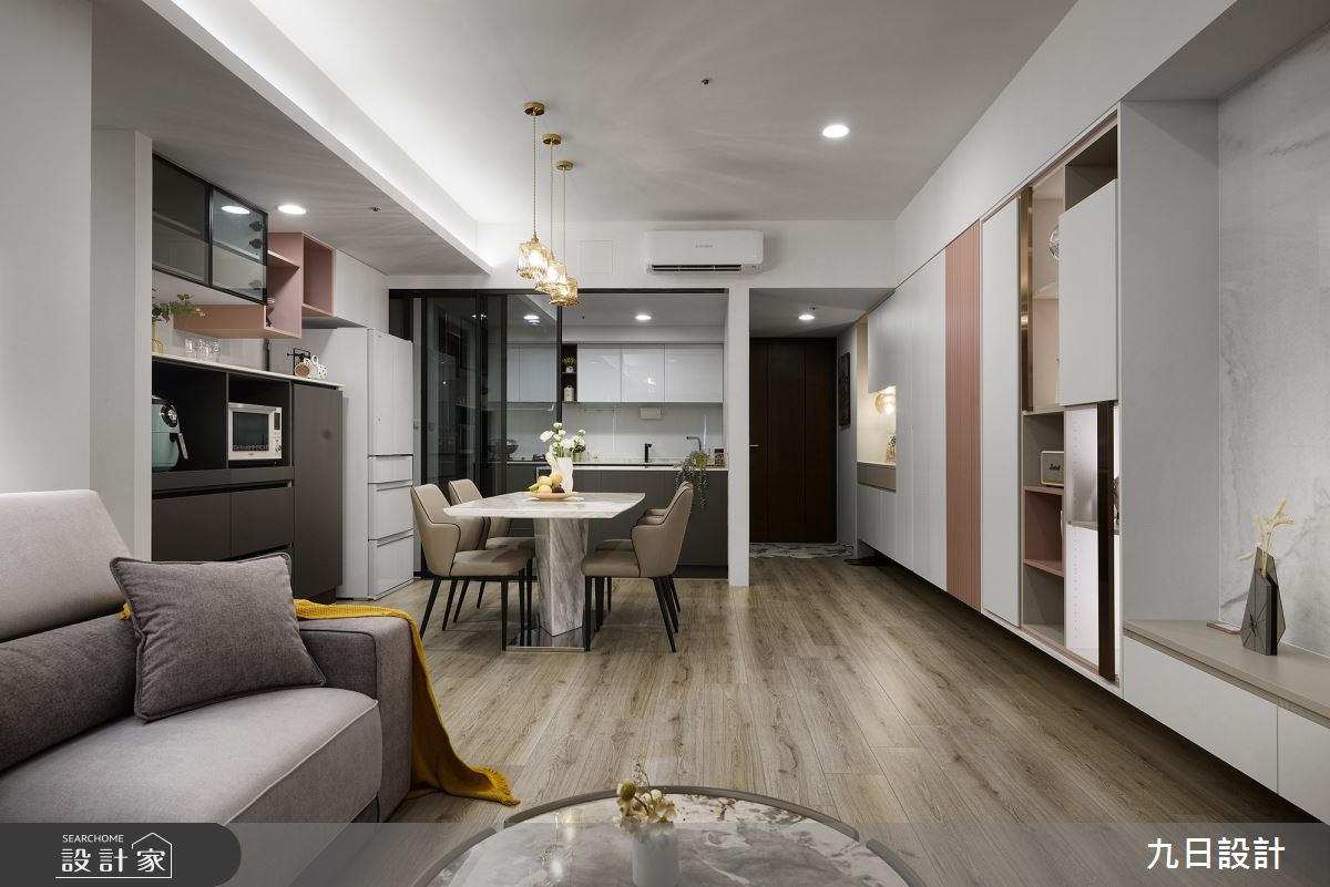 30坪新成屋(5年以下)＿現代風玄關客廳餐廳廚房案例圖片＿九日室內裝修設計＿九日_62之16