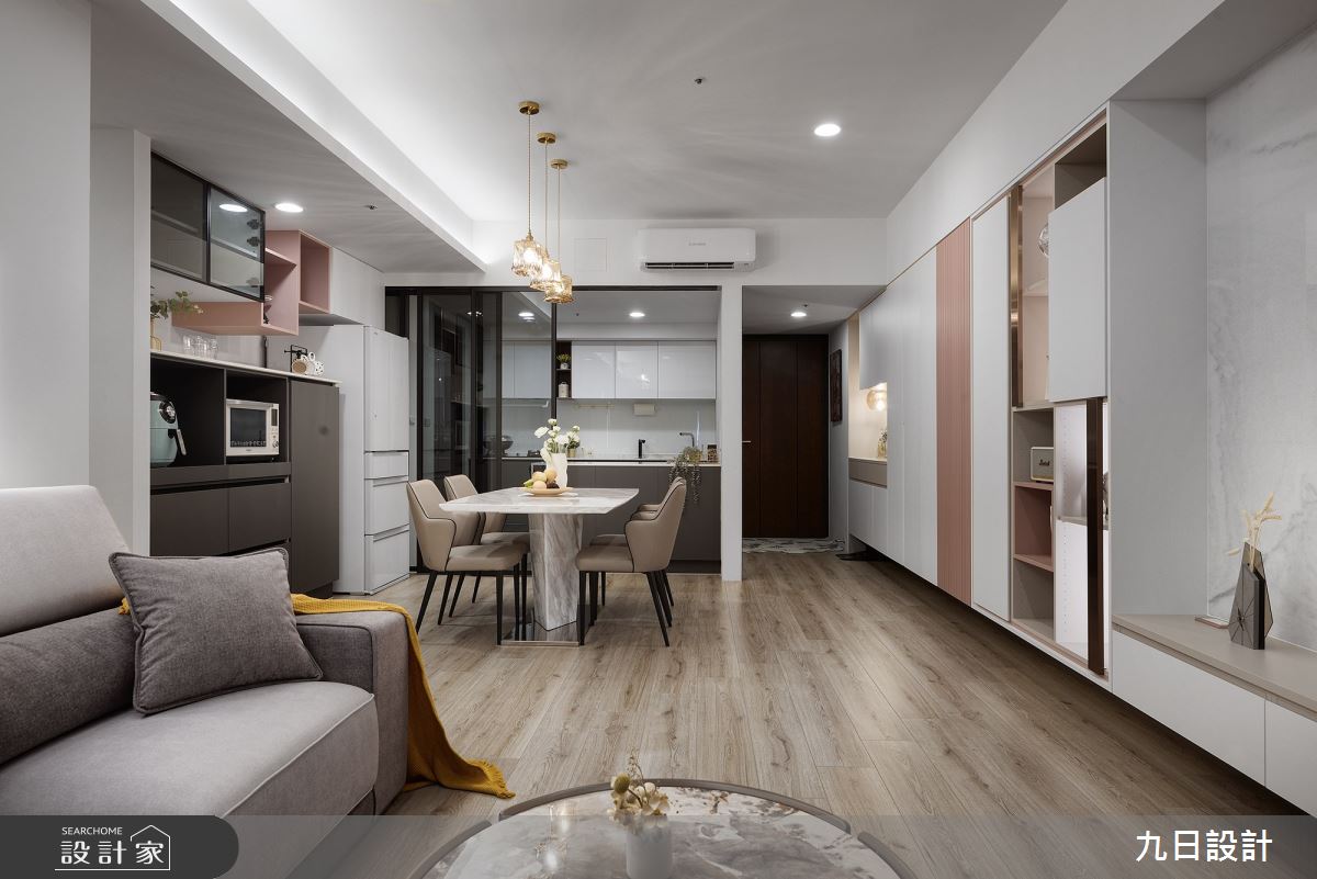 30坪新成屋(5年以下)＿現代風玄關客廳餐廳廚房案例圖片＿九日室內裝修設計＿九日_62之17