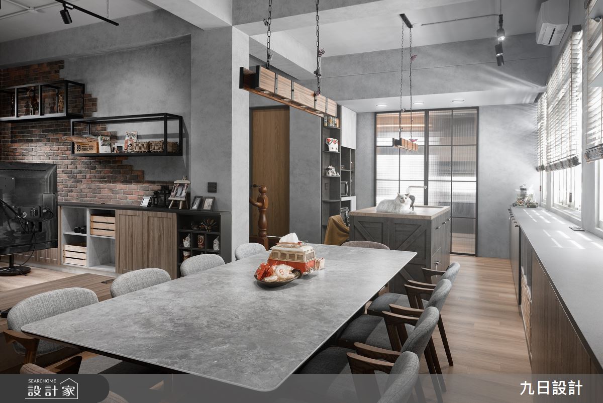 50坪老屋(16~30年)＿工業風餐廳案例圖片＿九日室內裝修設計＿九日_63之4