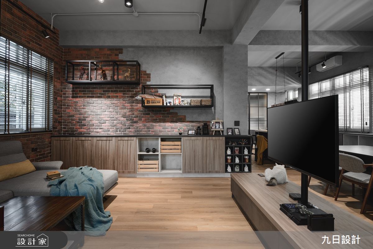 50坪老屋(16~30年)＿工業風客廳案例圖片＿九日室內裝修設計＿九日_63之11