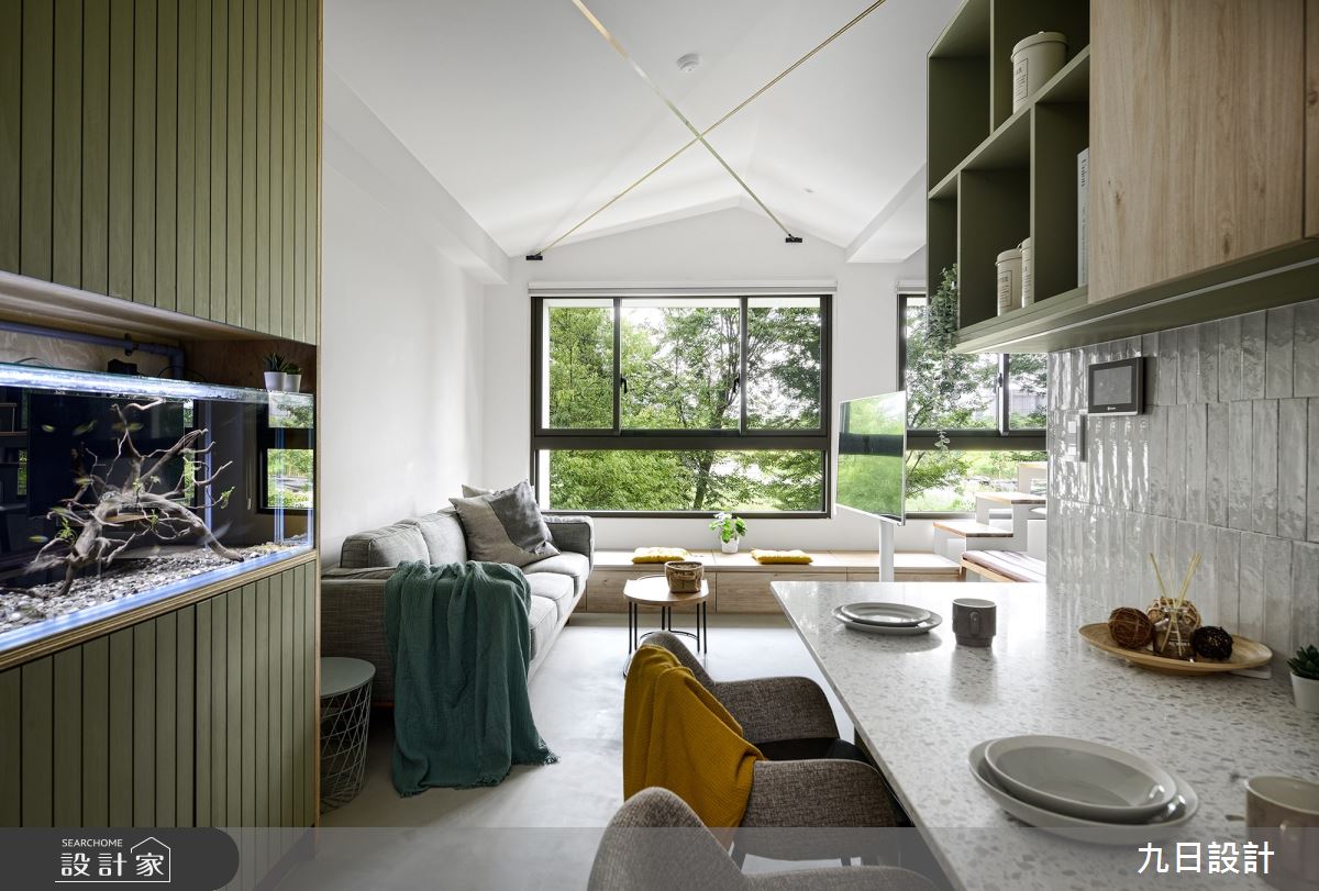 16坪新成屋(5年以下)＿混搭風玄關客廳餐廳案例圖片＿九日室內裝修設計＿九日_66之4