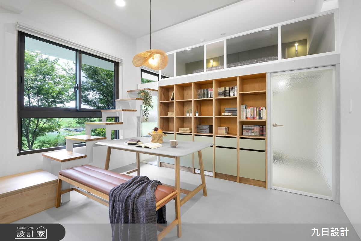 16坪新成屋(5年以下)＿混搭風餐廳樓梯案例圖片＿九日室內裝修設計＿九日_66之18