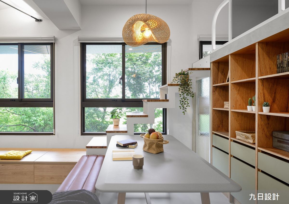 16坪新成屋(5年以下)＿混搭風餐廳樓梯案例圖片＿九日室內裝修設計＿九日_66之20