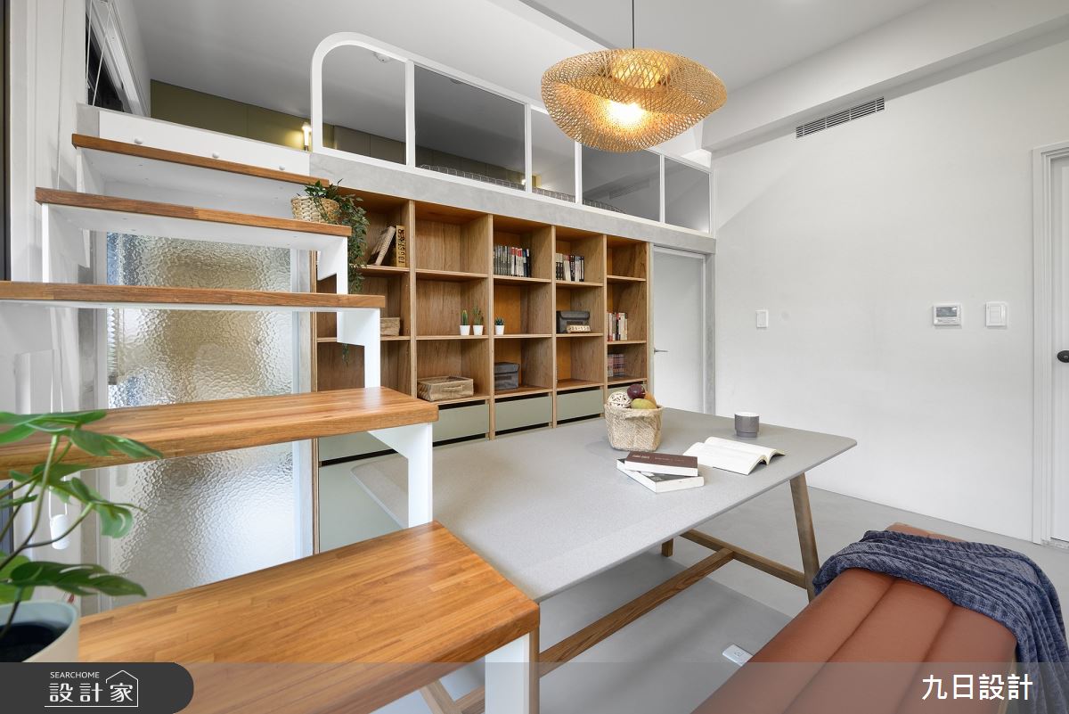 16坪新成屋(5年以下)＿混搭風餐廳樓梯案例圖片＿九日室內裝修設計＿九日_66之19