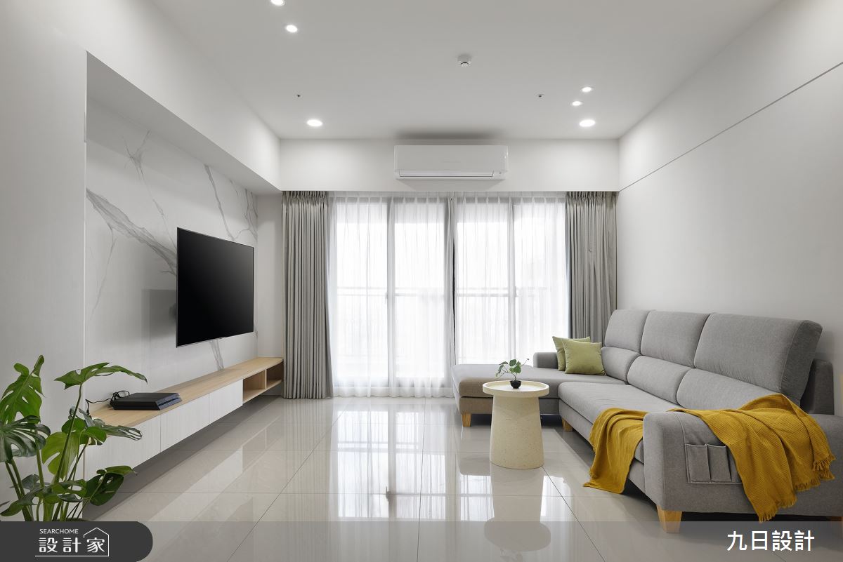 31坪新成屋(5年以下)＿北歐風客廳案例圖片＿九日室內裝修設計＿九日_67之11