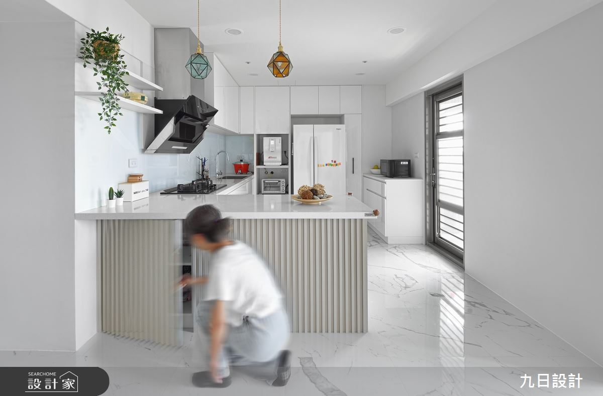 50坪老屋(16~30年)＿現代風廚房中島案例圖片＿九日室內裝修設計＿九日_68之11