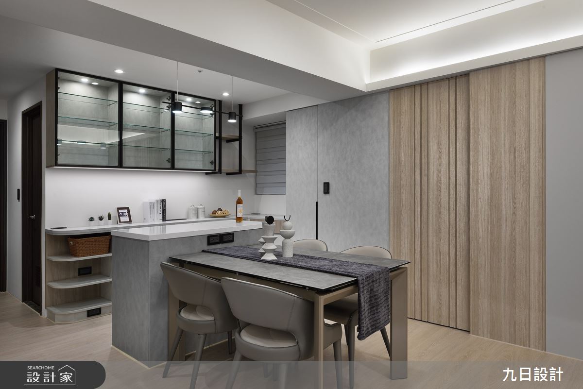 28坪新成屋(5年以下)＿現代風餐廳中島案例圖片＿九日室內裝修設計＿九日_70之8