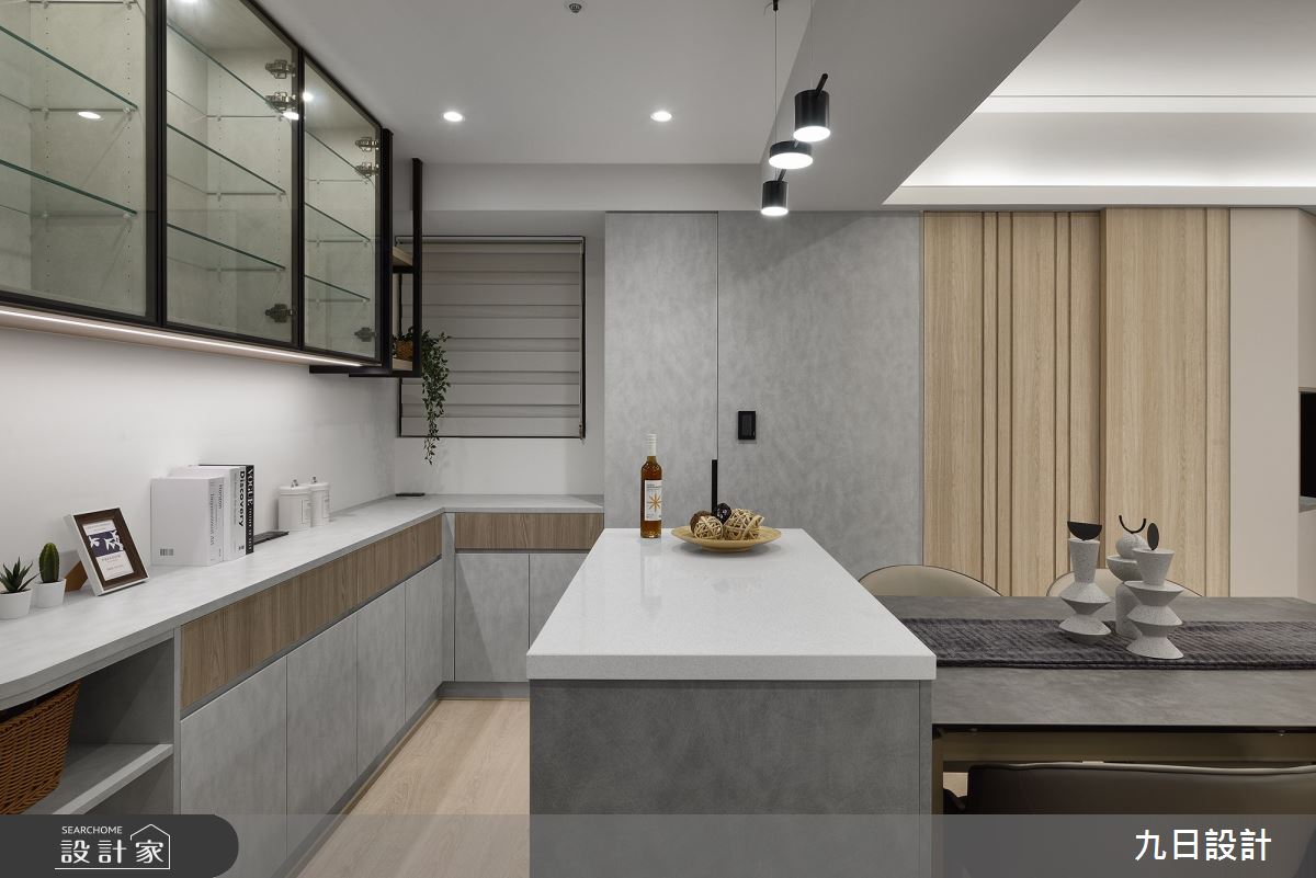 28坪新成屋(5年以下)＿現代風餐廳中島案例圖片＿九日室內裝修設計＿九日_70之9