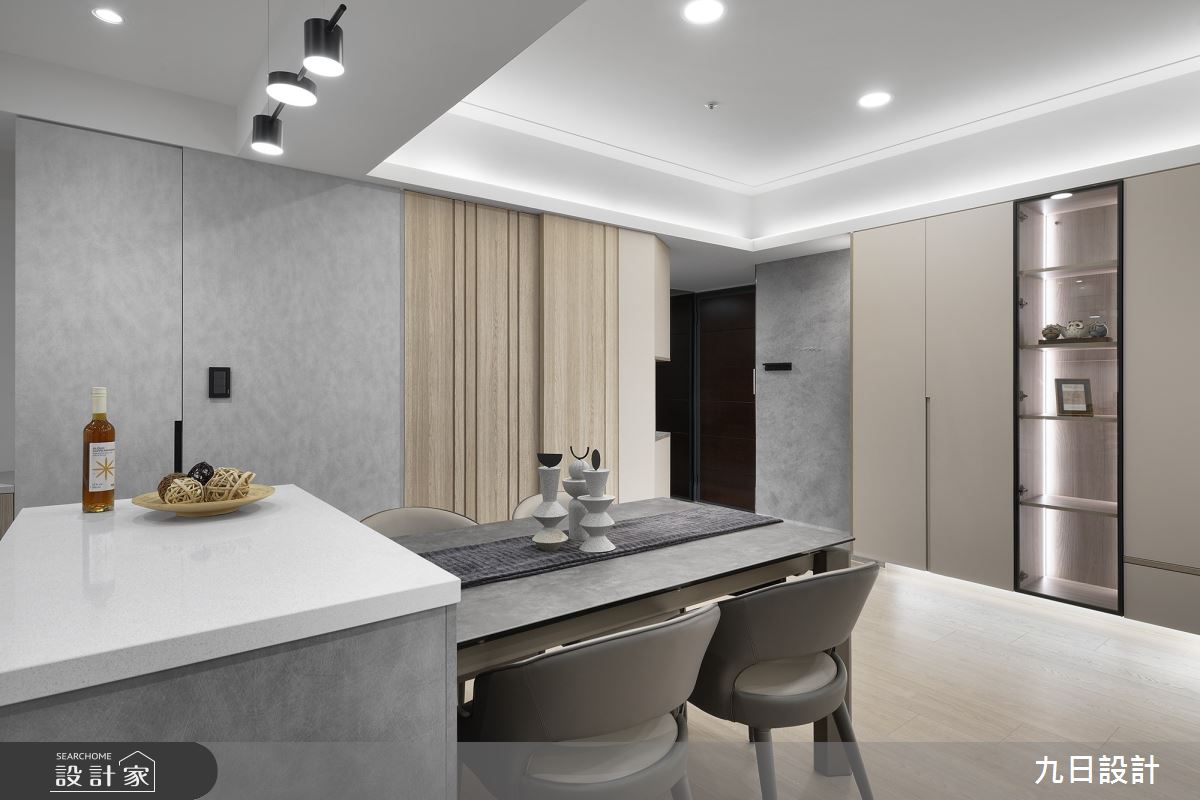 28坪新成屋(5年以下)＿現代風玄關餐廳中島案例圖片＿九日室內裝修設計＿九日_70之12