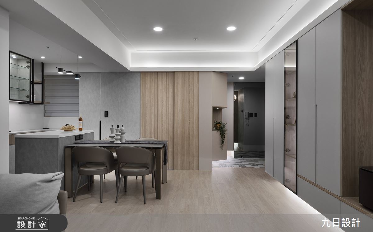 28坪新成屋(5年以下)＿現代風玄關餐廳中島案例圖片＿九日室內裝修設計＿九日_70之7