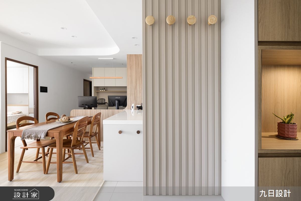 28坪新成屋(5年以下)＿北歐風玄關餐廳中島案例圖片＿九日室內裝修設計＿九日_72之4
