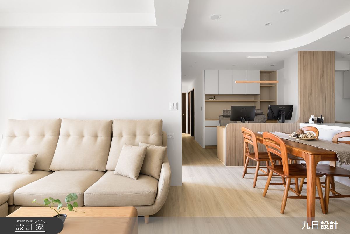 28坪新成屋(5年以下)＿北歐風客廳餐廳書房案例圖片＿九日室內裝修設計＿九日_72之14