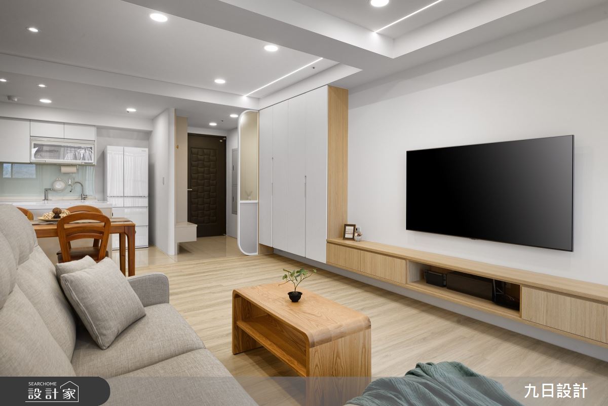 28坪新成屋(5年以下)＿北歐風玄關客廳餐廳廚房中島案例圖片＿九日室內裝修設計＿九日_72之17