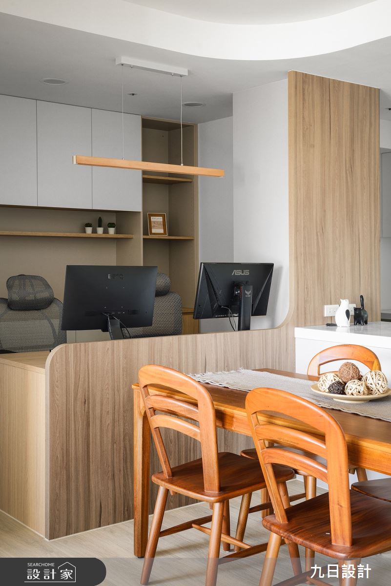 28坪新成屋(5年以下)＿北歐風餐廳書房案例圖片＿九日室內裝修設計＿九日_72之24