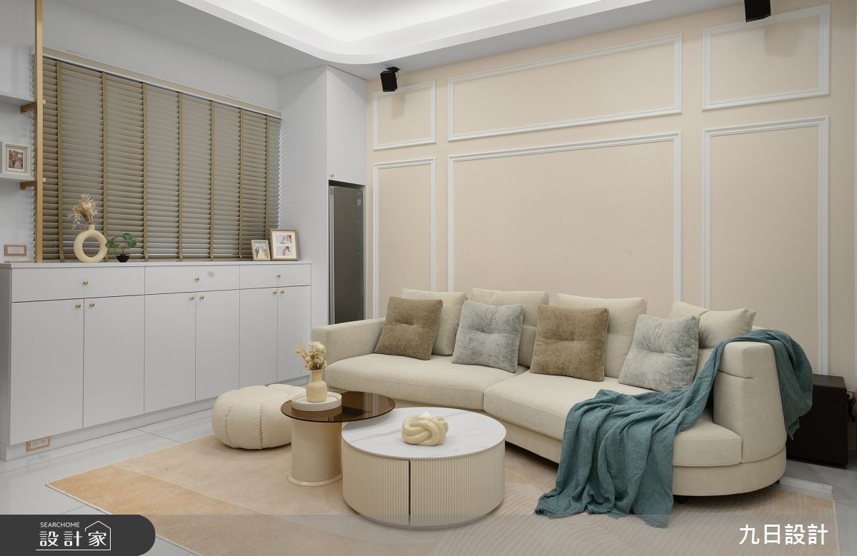 72坪新成屋(5年以下)＿輕奢風客廳案例圖片＿九日室內裝修設計＿九日_73之7