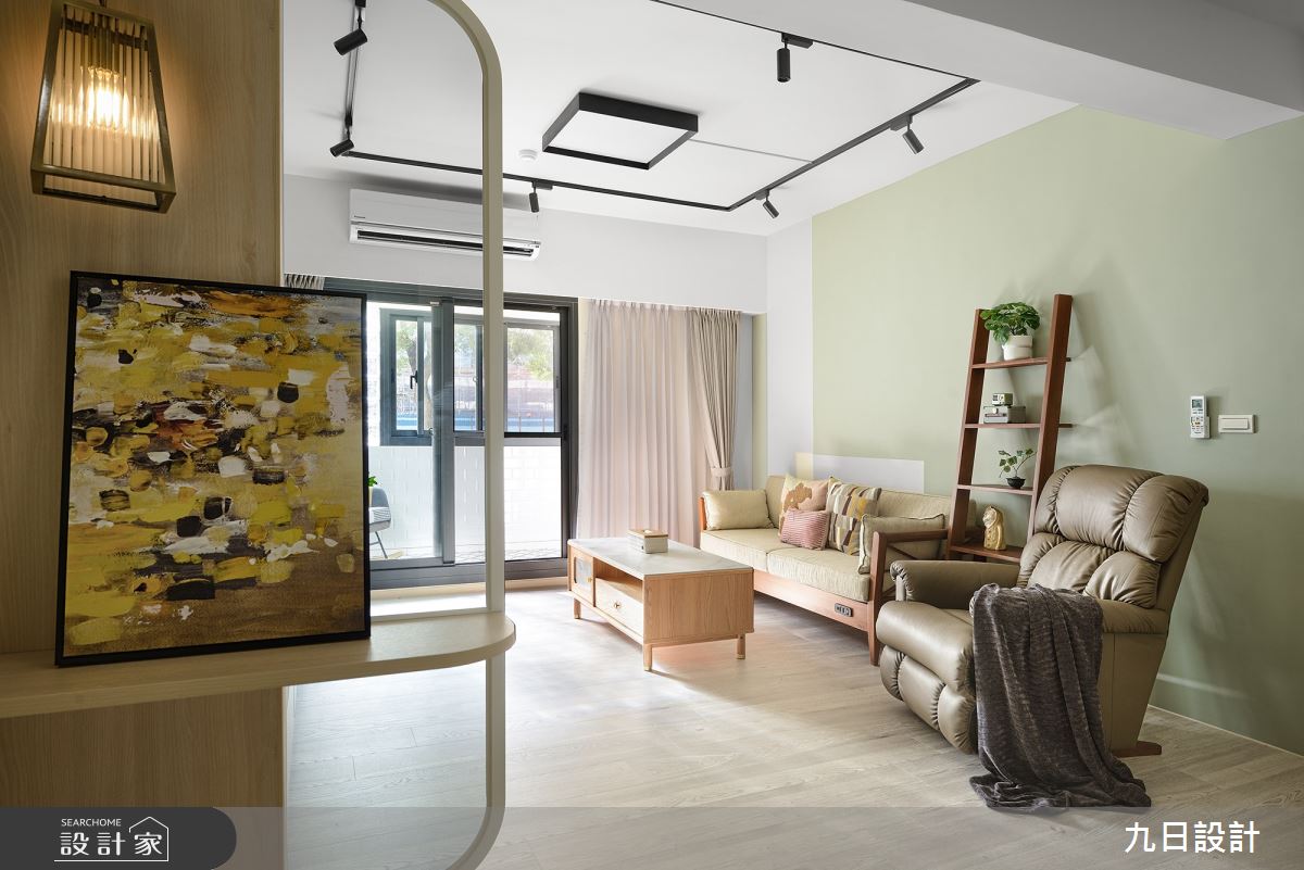 28坪老屋(16~30年)＿北歐風玄關客廳案例圖片＿九日室內裝修設計＿九日_74之5