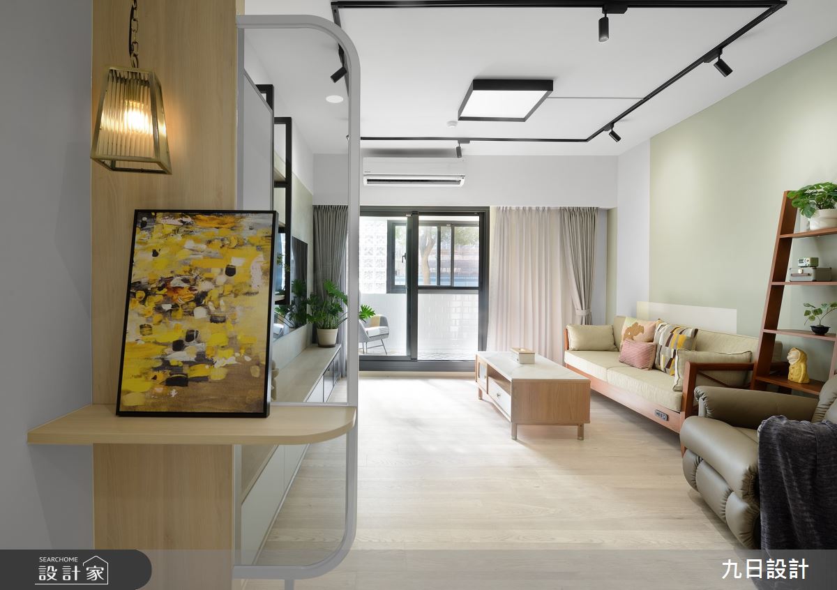 28坪老屋(16~30年)＿北歐風玄關客廳案例圖片＿九日室內裝修設計＿九日_74之6