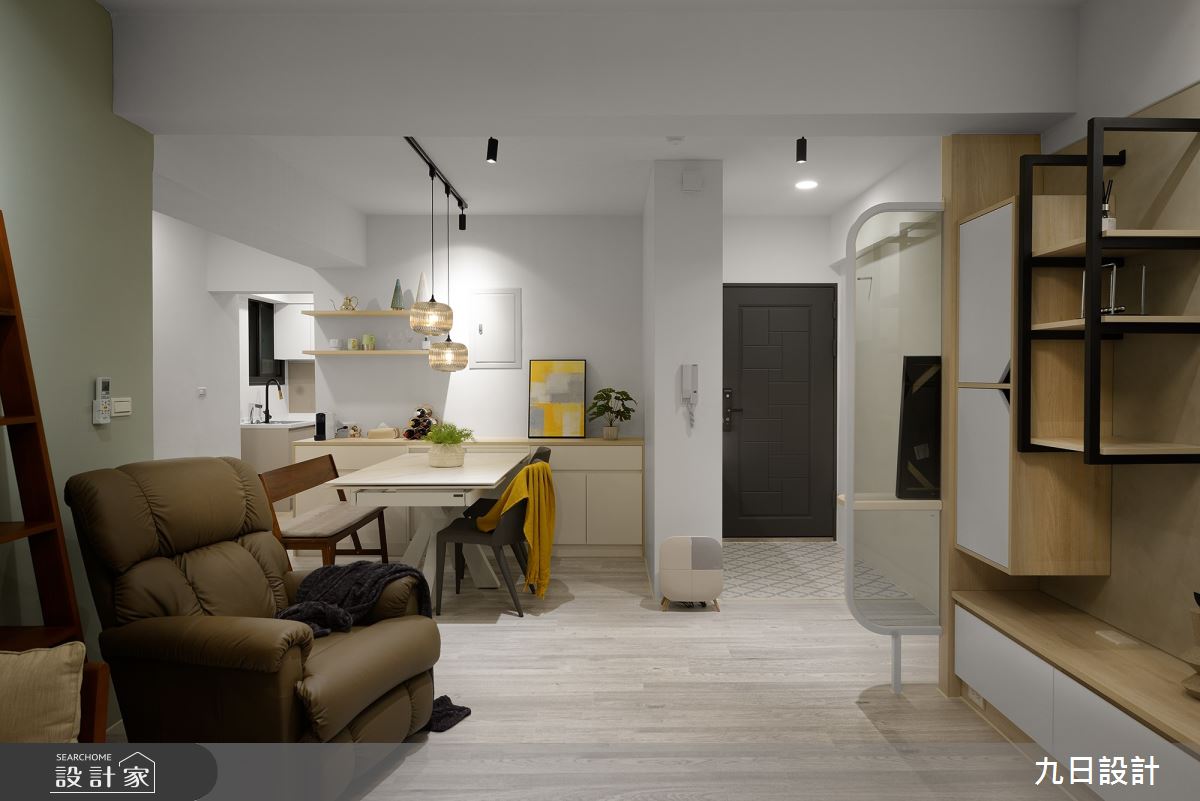28坪老屋(16~30年)＿北歐風玄關客廳餐廳案例圖片＿九日室內裝修設計＿九日_74之9