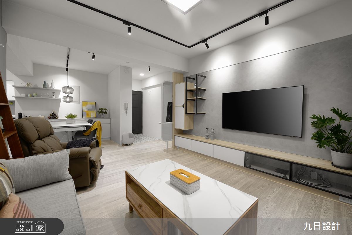 28坪老屋(16~30年)＿北歐風玄關客廳餐廳案例圖片＿九日室內裝修設計＿九日_74之14