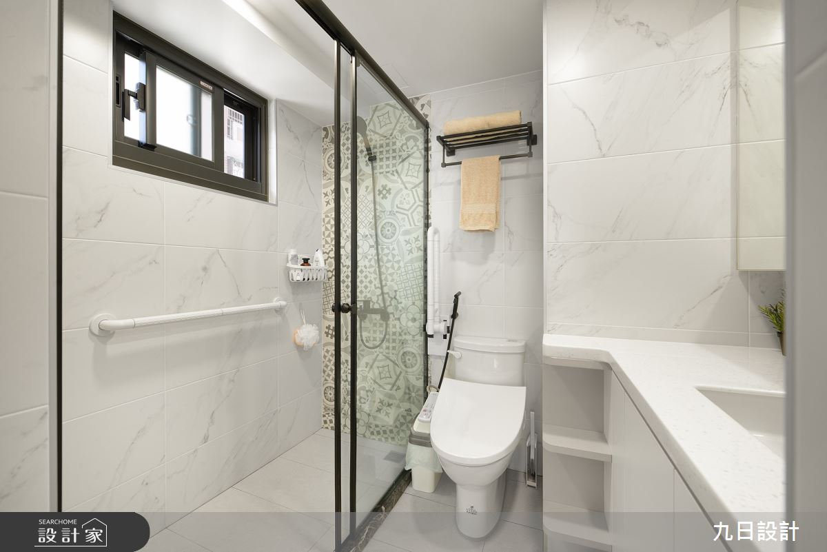 28坪老屋(16~30年)＿北歐風浴室案例圖片＿九日室內裝修設計＿九日_74之35