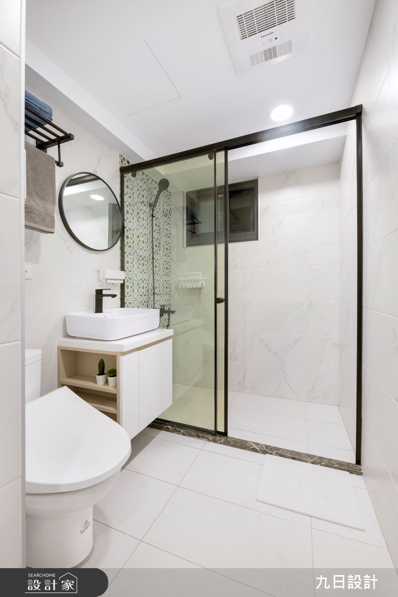 28坪老屋(16~30年)＿北歐風浴室案例圖片＿九日室內裝修設計＿九日_74之41