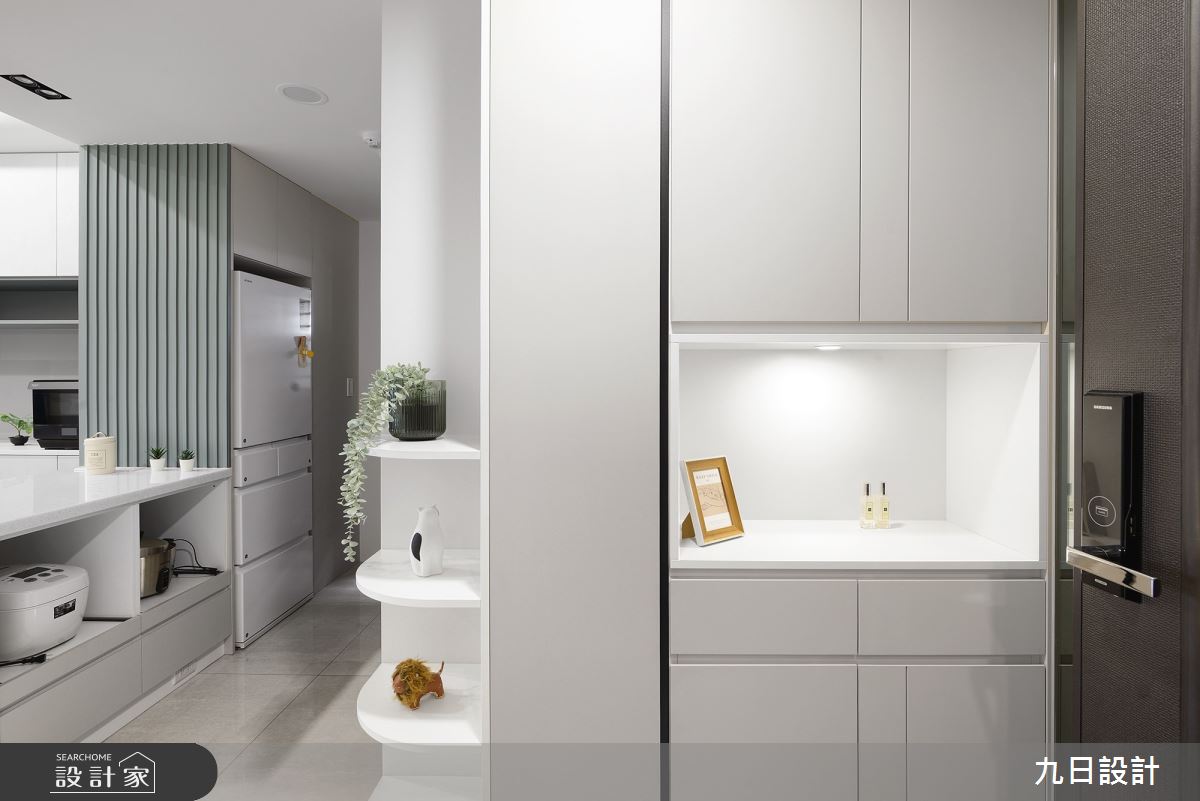 18坪新成屋(5年以下)＿北歐風玄關中島案例圖片＿九日室內裝修設計＿九日_76之2