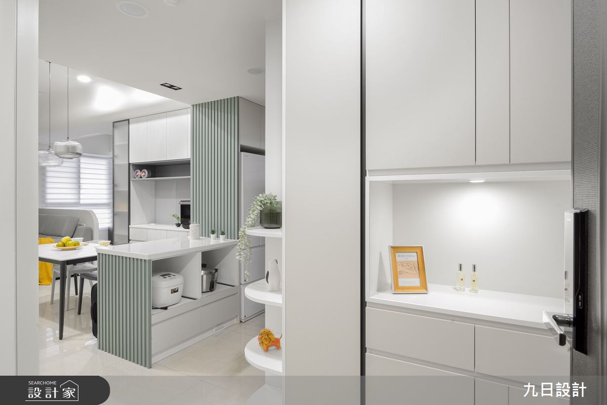 18坪新成屋(5年以下)＿北歐風玄關餐廳中島案例圖片＿九日室內裝修設計＿九日_76之3