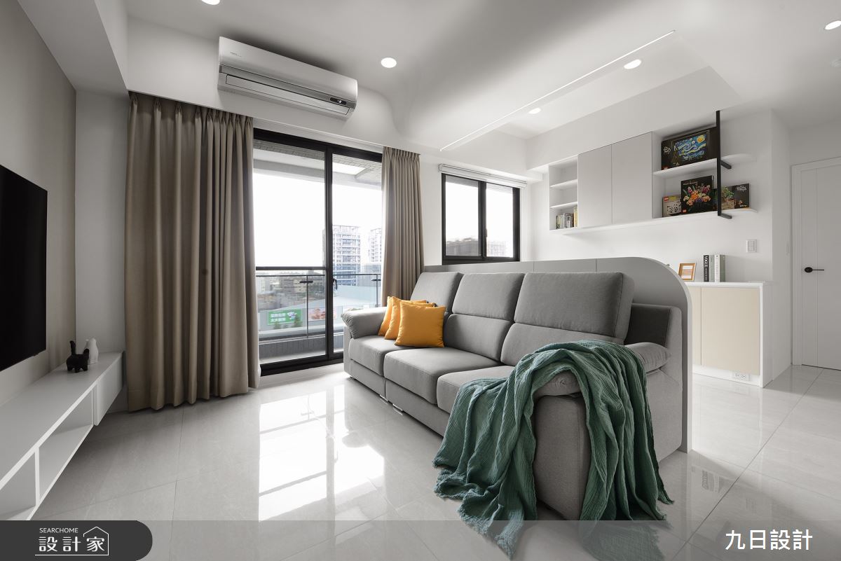 18坪新成屋(5年以下)＿北歐風客廳案例圖片＿九日室內裝修設計＿九日_76之15