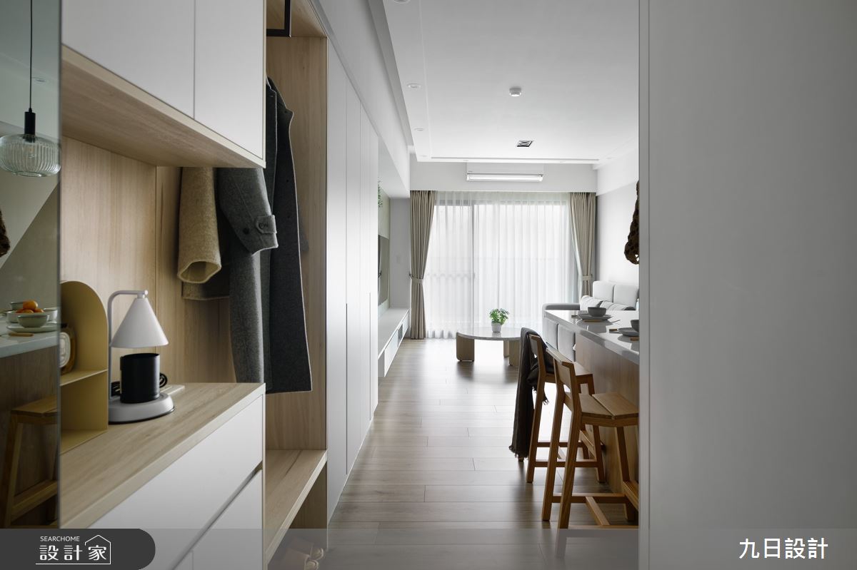 23坪新成屋(5年以下)＿北歐風玄關餐廳中島案例圖片＿九日室內裝修設計＿九日_77之1