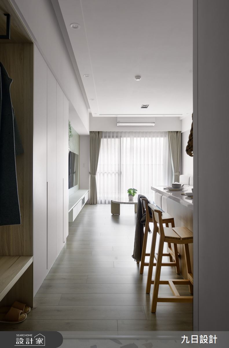 23坪新成屋(5年以下)＿北歐風玄關餐廳中島案例圖片＿九日室內裝修設計＿九日_77之3