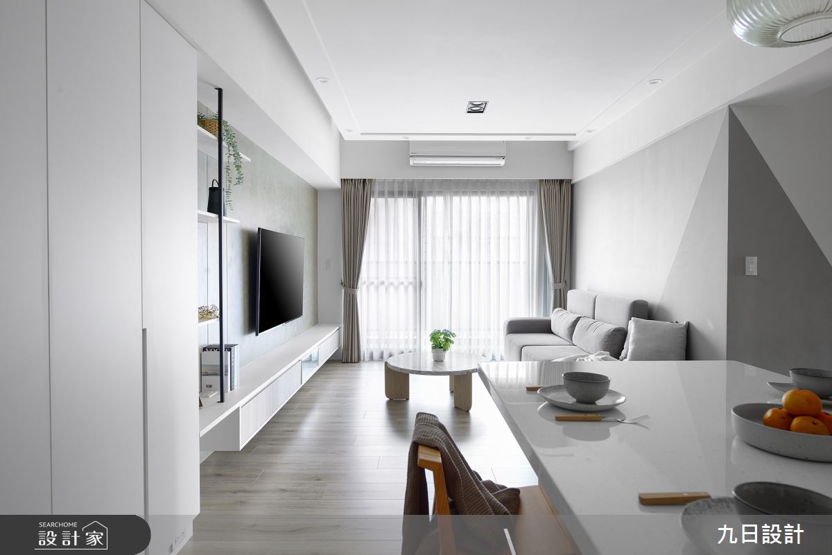23坪新成屋(5年以下)＿北歐風客廳餐廳中島案例圖片＿九日室內裝修設計＿九日_77之6