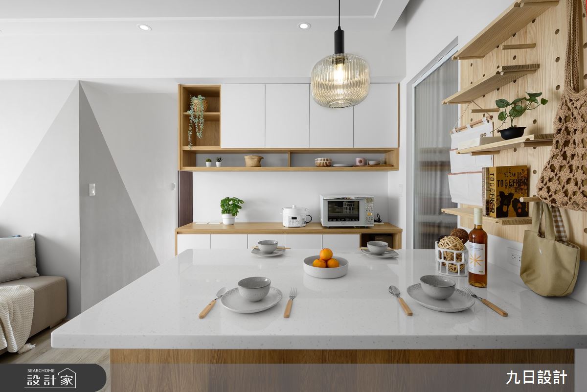 23坪新成屋(5年以下)＿北歐風餐廳中島案例圖片＿九日室內裝修設計＿九日_77之13