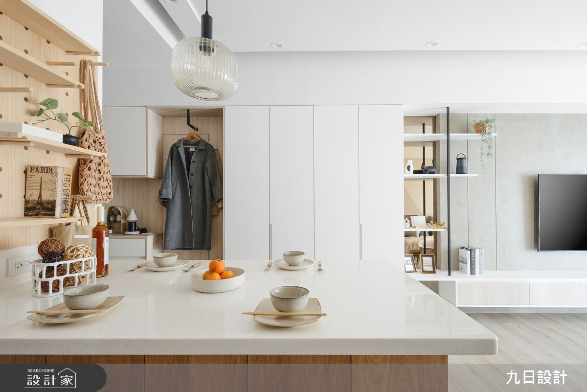 23坪新成屋(5年以下)＿北歐風餐廳中島案例圖片＿九日室內裝修設計＿九日_77之10