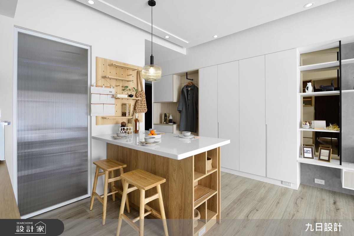 23坪新成屋(5年以下)＿北歐風餐廳中島案例圖片＿九日室內裝修設計＿九日_77之11