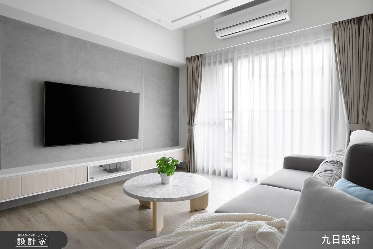 23坪新成屋(5年以下)＿北歐風客廳案例圖片＿九日室內裝修設計＿九日_77之18