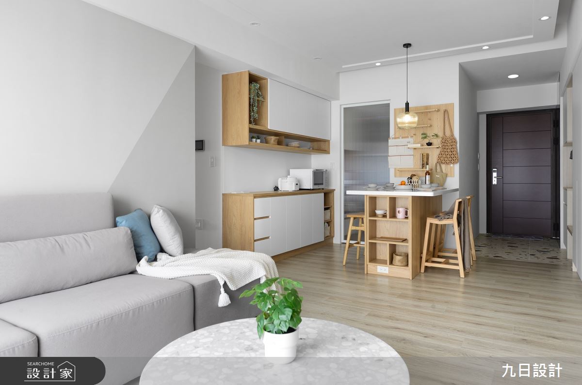 23坪新成屋(5年以下)＿北歐風玄關客廳餐廳中島案例圖片＿九日室內裝修設計＿九日_77之22
