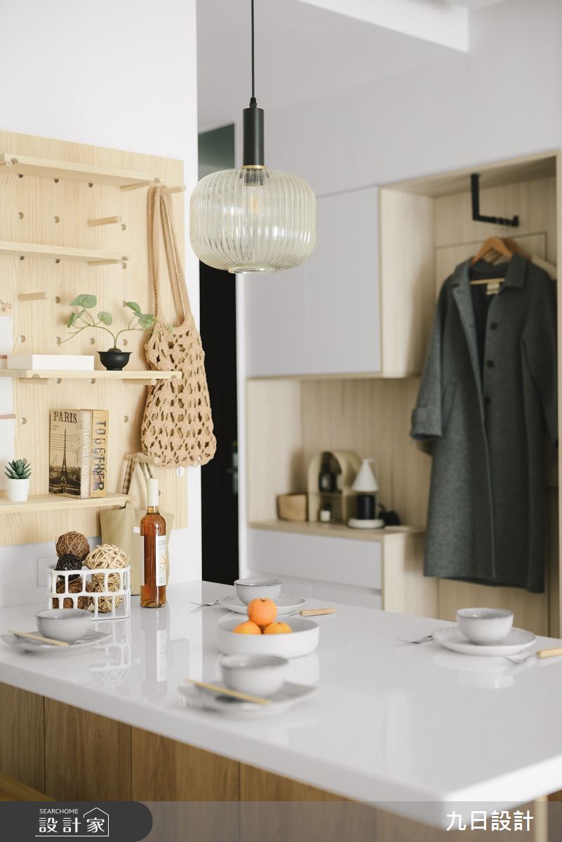 23坪新成屋(5年以下)＿北歐風餐廳中島案例圖片＿九日室內裝修設計＿九日_77之24
